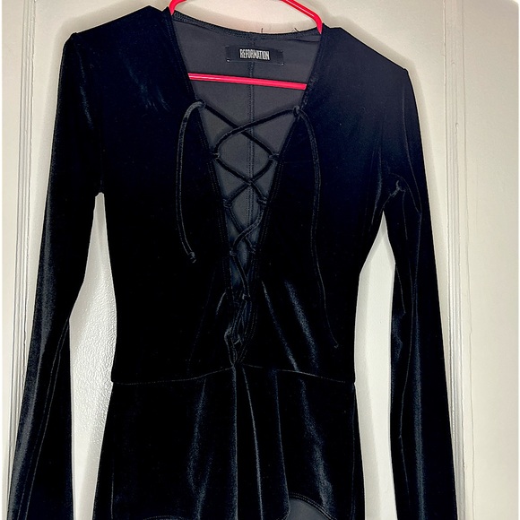 Velvet bodysuit - Picture 1 of 5